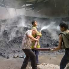 Ruang Produksi Pabrik Sepatu Ardiles Terbakar