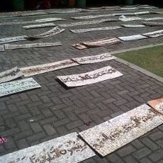 Rekor Muri Kaligrafi Terpanjang 720 Meter Dipecahkan di Semarang