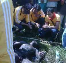 Mayat Terbakar Diduga Korban Pembunuhan Gegerkan Warga