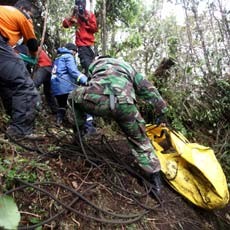 Satu Kantong Jenazah Korban Sukhoi Dievakuasi ke Halim Pagi Ini