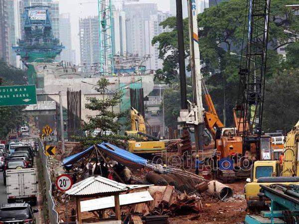 Flyover Kampung Melayu-Tanah Abang Dikebut