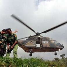  Gunung Salak Berkabut Tebal, Heli Super Puma Tunda Evakuasi Korban 