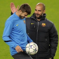 Diisukan Tak Akur dengan Guardiola, Pique Membantah