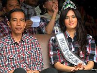 Bersama Maria Selena, Jokowi Tengok Mustika Ratu