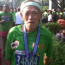 Meski Sudah Sepuh, Yulius Semangat Ikuti JI10K