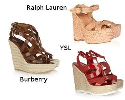 3 Sandal Wedges dengan Aksen Anyaman