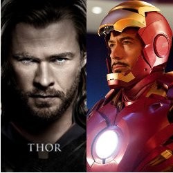 Robert Downey Jr. vs Chris Hemsworth di Teen Choice Awards 2012