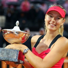 Kalahkan Li Na, Sharapova Pertahankan Gelar