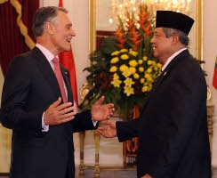 Kunjungan Perdana, Presiden Portugal Disambut Hangat SBY
