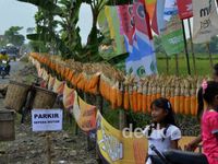 Rangkain Jagung Terpanjang Ada di Purwodadi
