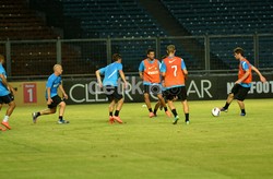 Inter datang ke Indonesia dengan kekuatan sekitar 20 pemain lebih termasuk sang kapten Javier Zanetti, Diego Milito dan juga Maicon. Mohammad Resha Pratama/detikSport.
