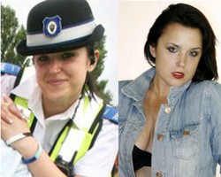 Ckckck... Diam-diam Polwan Ini Kerja Sampingan Jadi Model Pakaian Dalam