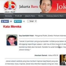 Kutip Testimoni Najwa dan Ketua KPK, Pengelola Situs Jokowi-Basuki Minta Maaf