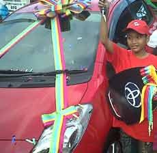 Pelajar SD Sabet Yaris Jadi Pemenang Program Juragan 