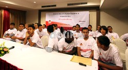 Asosiasi Pesepakbola Profesional Indonesia (APPI), melakukan pertemuan pesepakbola Indonesia yang tergabung dalam Pesepakbola Bersatu di Jakarta, Senin (28/5).
