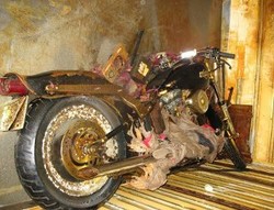 Harley Sisa Tsunami Jepang Dikirim ke Museum