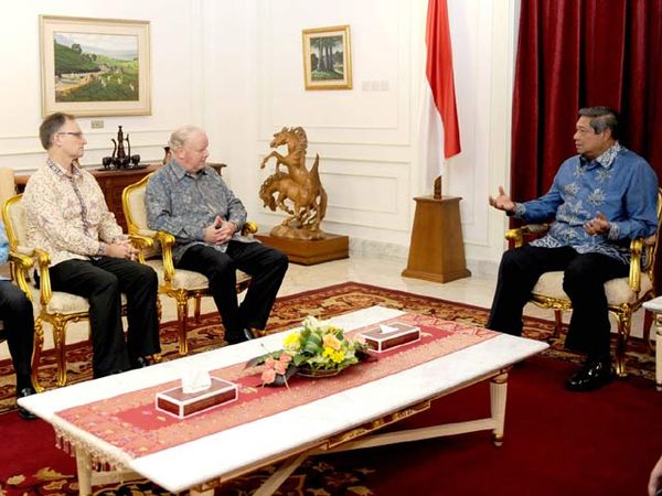 Presiden SBY Menerima Delegasi ANZ