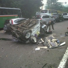 Tabrakan di Jagorawi Disebabkan Sopir Pakai Bahu Tol untuk Mendahului