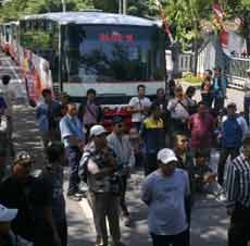 Ratusan Sopir Pantura Blokir Dishub Tuntut Perubahan Trayek Direalisasikan