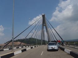Jembatan Barelang Batam Rusak Ditabrak Kapal