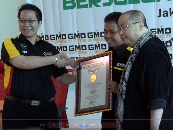 GMO Oil Booster Pecahkan Rekor MURI