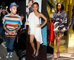 Ketika Chris Brown dan Kekasih Barunya Bertemu Rihanna