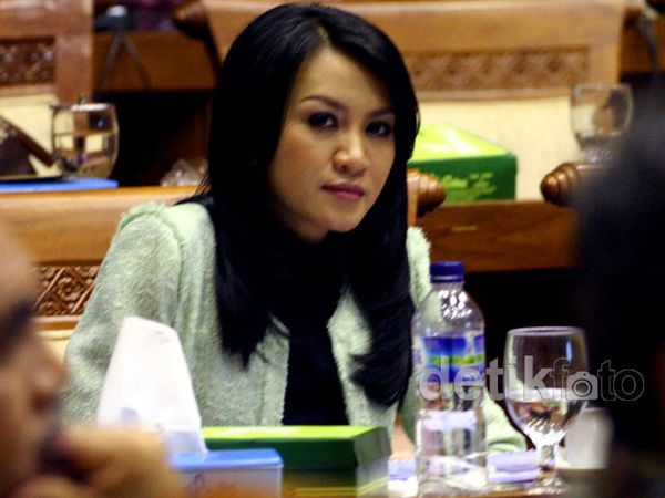 Kelar Diperiksa BK, Karolin Tampil Cantik di DPR