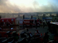 Kantor Satlantas Polresta Medan Terbakar