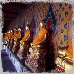 Deretan Patung Budha