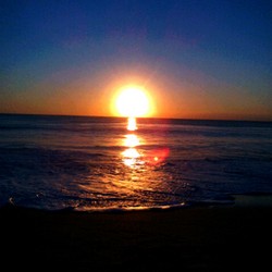 sunset at dreamland bali