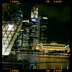 The night life of marina bay