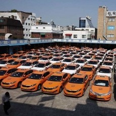 220 Ribu Sopir Taksi Korsel Mogok Menuntut Kenaikan Tarif