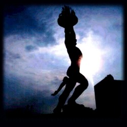 The Flaming Pizza Man