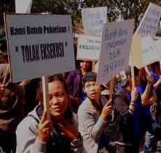 Buruh PT Cinderela Kembali Tolak Eksekusi