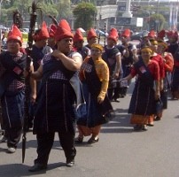 Pawai Jakarta Baru di H-1 Kampanye Pilgub DKI Jakarta