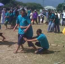 Pasien RS Jiwa Lawang Adu Ketangkasan