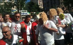 Inggris Menang di Fan Zone