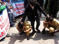 Mahasiswa Demo Desak Kasus DPT Fiktif Dituntaskan