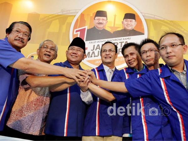 Dari Jokowi, 4 Parpol Membelot ke Foke-Nara