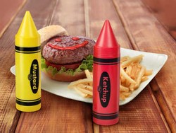 Woow Ada Crayon isi Mustard dan Saus Tomat