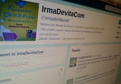 Tak Ingin Buta Hukum, Baca Kicauan Twitter @irmadevitacom