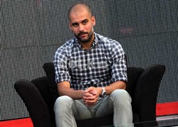Inilah Pep Guardiola, sosok yang membawa Barcelona meraih berbagai trofi bergengsi dalam empat tahun terakhir. Kini, sosok legendaris itu tengah berada di Jakarta. Gusmun/detikcom.