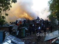 Gudang Satpol PP di Tambaksari Terbakar