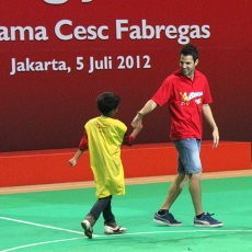 Fabregas Temui Fans di Jakarta