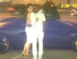 Kim Kardashian-Kanye West Pamer Lamborghini