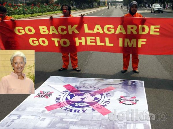 Kedatangan IMF ke Jakarta Diprotes Keras