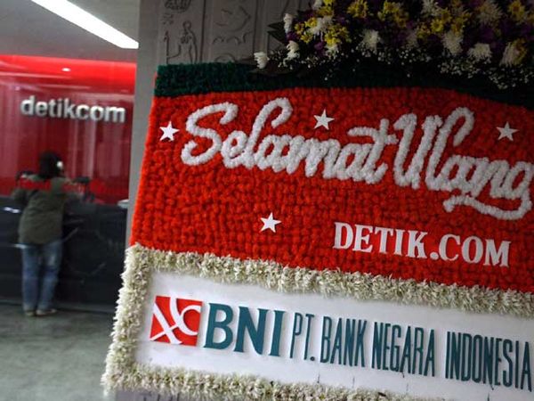 Karangan Bunga di HUT detikcom ke-14