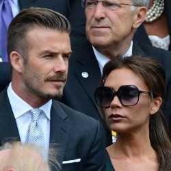 Victoria & David Beckham di Wimbledon