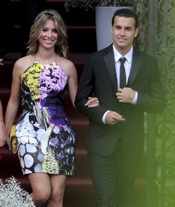 Pedro juga hadir dalam pernikahan tersebut. AFP/Josep Lago.
