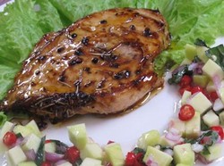 Resep Ayam:Chicken Steak Mango Salsa